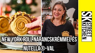 NEW YORK ROLL🌀 HÁZILAG narancskrémmel és NUTELLA®val [upl. by Wilmer]