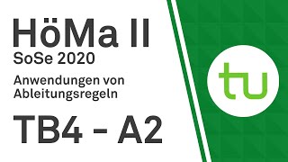 Anwendungen von Ableitungsregeln – TU Dortmund Höhere Mathematik II BCIBWMLW [upl. by Bromleigh379]