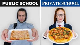 Public vs Private School Food [upl. by Aizti]