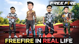 FREE FIRE IN REAL LIFE 😂 [upl. by Hellah]