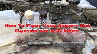 How I Painted My Airsoft Guns Painting the ASG MK23 Airsoft camouflage [upl. by Stevana352]