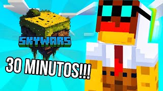 30 MINUTOS DE SKYWARS MCPE 01510 [upl. by Ihdin]