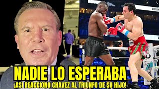 ESTO DIJO JULIO CESAR CHAVEZ DE SU HIJO CHAVEZ JR TRAS VENCER DE MANERA DESLUCIDA A URIAH HALL [upl. by Anitrak]