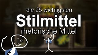 Die 25 wichtigsten Stilmittel  rhetorischen Mittel [upl. by Oneal691]