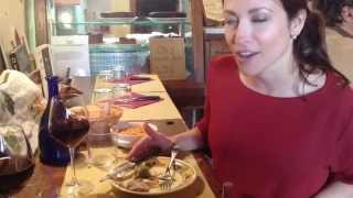 Eating authentic Tuscan food tongue in Fiesole Italy [upl. by Eltsryk108]