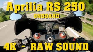 Aprilia RS 250 Onboard  RAW Sound 4k 60fps [upl. by Abita]