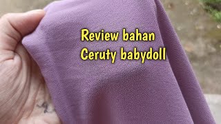 Mengenal bahan Ceruty babydoll [upl. by Beffrey]