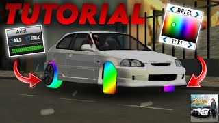 How to car wheel colorcar wheel colorcar parking multiplayerUGS LIFE GAMING [upl. by Inoj]