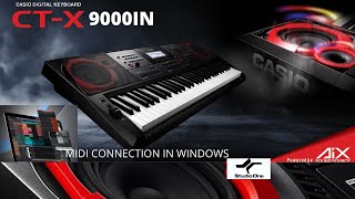 HOW TO CONNECT CASIO CTX 9000IN KEYBOARD IN WINDOWS AS A MIDI USE STUDIO ONE DAW MIDI SETUP amp ALL [upl. by Trent]