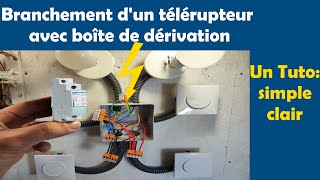 Branchement Télérupteur avec boite de dérivation [upl. by Ingmar]