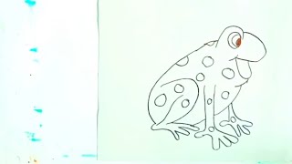 how to draw a Frog drawingeasy step by step drawing😎😎 [upl. by Muna]