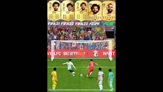 Salah Penalty Kicks Evolution From FIFA 21 To FC 25 mohammedsalah mosalah penaltykick shorts [upl. by Teddie674]