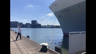 Ruud Parlevliet de boardingofficer van het ss Rotterdam is met pensioen [upl. by Einnek]