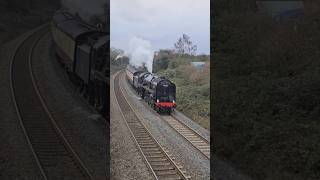 LSL 70000 Britannia and 57311 crossing over with gwr 166206 at ladydown [upl. by Naired]