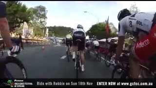 Noosa Criterium 2012  robbiemcewencyclingcom  wwwgcfoccomau [upl. by Anialed628]