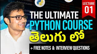 The Ultimate Python Course  L1  Introduction of Python  Ravindrababu Ravula [upl. by Halbeib]