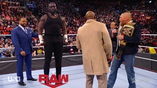 Brock Lesnar Destroyed Bobby Lashley on Mic  Omos Vs Nick Sanders  WWE Raw [upl. by Conway]