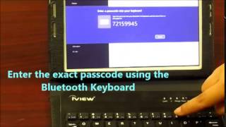 Connecting IVIEW Keyboard to Windows Tablet [upl. by Notsla728]