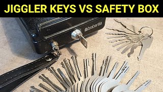 22 Jiggler Keys VS Safety Money Box [upl. by Earehc341]