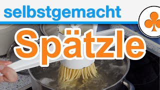 Spätzle selber machen schwäbisch mit Untertiteln [upl. by Alleb]