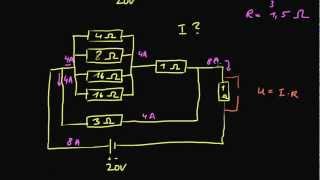 Stromkreis 4 Beispiel mit seriellen und parallelen Widerständen [upl. by Melissa]