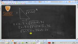 El perímetro de un triángulo rectángulo es 36 m UD03 Matemáticas 4º ESO B [upl. by Alyad]