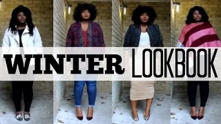 WINTER OUTFIT LOOKBOOK 2016 I PLUS SIZE  CURVY FASHION [upl. by Cletis]