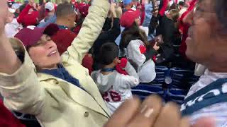 2022 Phillies World Series Crowd Sings quotDancing on My Ownquot after win in World Series Game 3 1 [upl. by Reinke65]