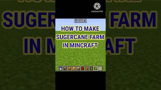 How to make sugercane farm in mincraft shorts minecraft gaming [upl. by Onaimad]