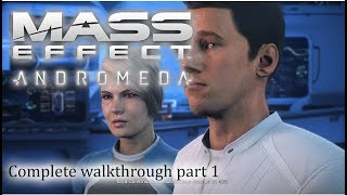 Mass Effect Andromeda  100 walkthrough part 1 ► 1080p 60fps  No commentary ◄ [upl. by Nylinej69]