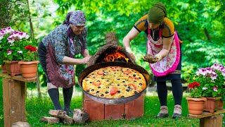 We Built an Earthen Oven in the Village  A Villagers Homemade New York Style Pizza Recipe [upl. by Catie374]