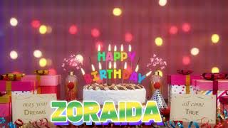 ZORAIDA Happy Birthday Song with Names 🌟 Happy Birthday to You [upl. by Chrystel]