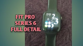 fitpro smart watch series 6 full detail t500 smart watch fitpro t500 series6watch [upl. by Nas]