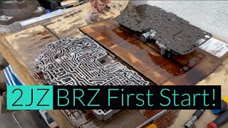 2JZ BRZ Swap  Transmission Install A340E amp First Start  Pt 5 [upl. by Elleirb519]