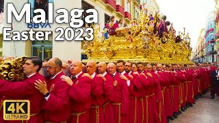 Easter Parade 2023 in Malaga Spain  Best View of Easter Processions 4K Ultra HD 60fps [upl. by Perry]