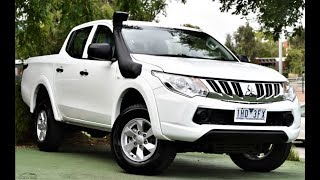 B9409  2015 Mitsubishi Triton GLX MQ Manual 4x4 MY16 Double Cab Walkaround Video [upl. by Diann]