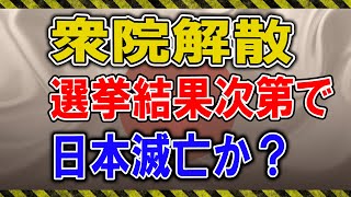 2024年の衆議院解散総選挙で日本の運命が変わる？ [upl. by Fidel684]