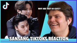 Reacting to Cute SANSANG TikToks San amp Yeosang ATEEZ [upl. by Bausch]