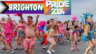 🌈 Brighton Pride Parade 2024 The Ultimate Celebration of Love amp Diversity pride brighton uk [upl. by Aihsekat502]