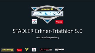 Wettkampfbesprechung STADLER Erkner Triathlon 2021 HD 720p [upl. by Gredel]