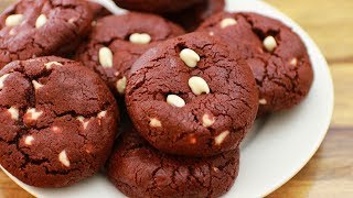 Red Velvet Chocolate Chip Cookies Recipe [upl. by Heddi]