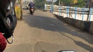 Kestopur Kolkata to Baranagar Traveling by Bike😍✌✌💪 myfirstvlog [upl. by Ferren653]