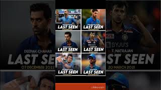 Indian cricket Players Which at last Seen cricket indiancricket ytshorts shorts viral [upl. by Nikolaus957]