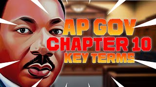 AP GOV Chapter 10 Key Terms  Notes [upl. by Ynattirb]