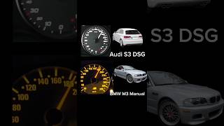 Audi S3 DSG vs BMW M3 Manual 0220kph shorts bmw audi [upl. by Ness]