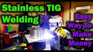 Stainless Steel TIG Welding  8quot And Bigger [upl. by Anneg777]