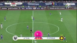 Steaua  U Cluj 30 FINALA CUPEI ROMANIEI 31052015 PRIMA REPRIZA  MECI INTEGRAL [upl. by Elocim263]