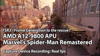 AMD A129800 AM4 APU Gaming in 2024  Marvels SpiderMan Remastered [upl. by Gus]