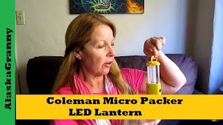 Coleman Micro Packer LED Lantern Product Review [upl. by Repsac543]