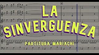 LA SINVERGUENZA  Partitura Mariachi ChristianNodal BandaMS [upl. by Nivart40]